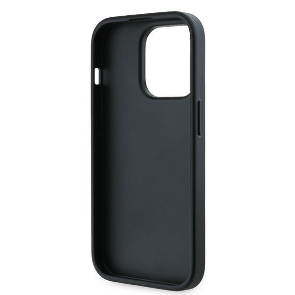 Futrola za Apple iPhone 14 Pro Max, Karl Lagerfeld, Diagonal Quilted Script, Crna