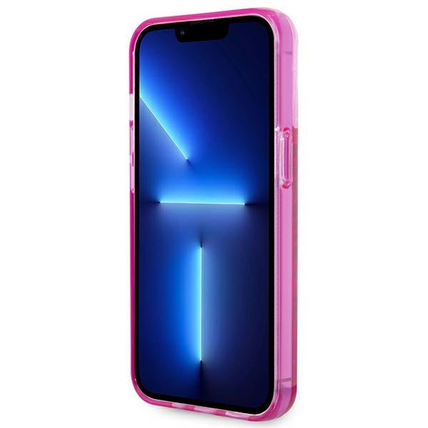 Futrola za Apple iPhone 14 Pro Max, Karl Lagerfeld, Liquid Glitter KL Logo, Roze