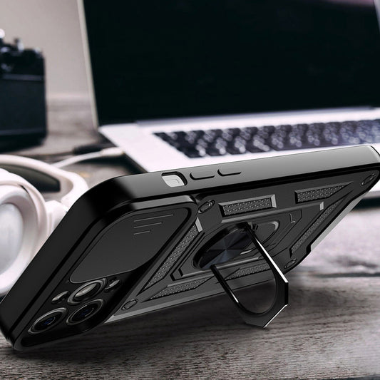 Futrola za Apple iPhone 14 Pro, Techsuit, CamShield, Crna
