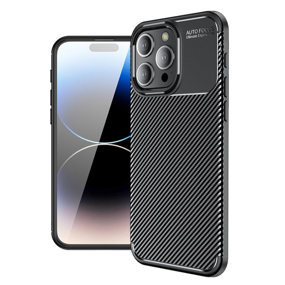 Futrola za Apple iPhone 14 Pro, Techsuit, CarbonFiber, Crna