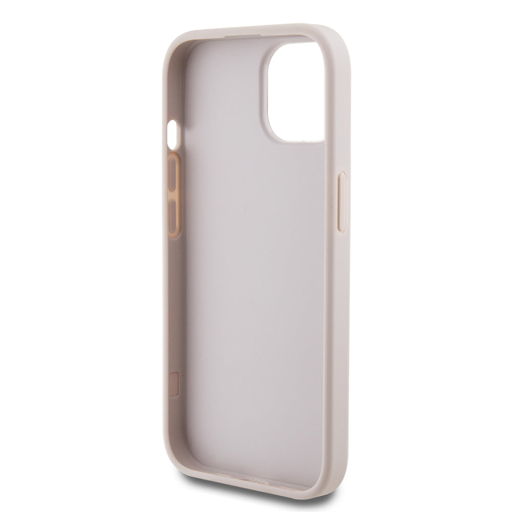Futrola za Apple iPhone 15, Guess, 4G Metal Gold Logo, Roze