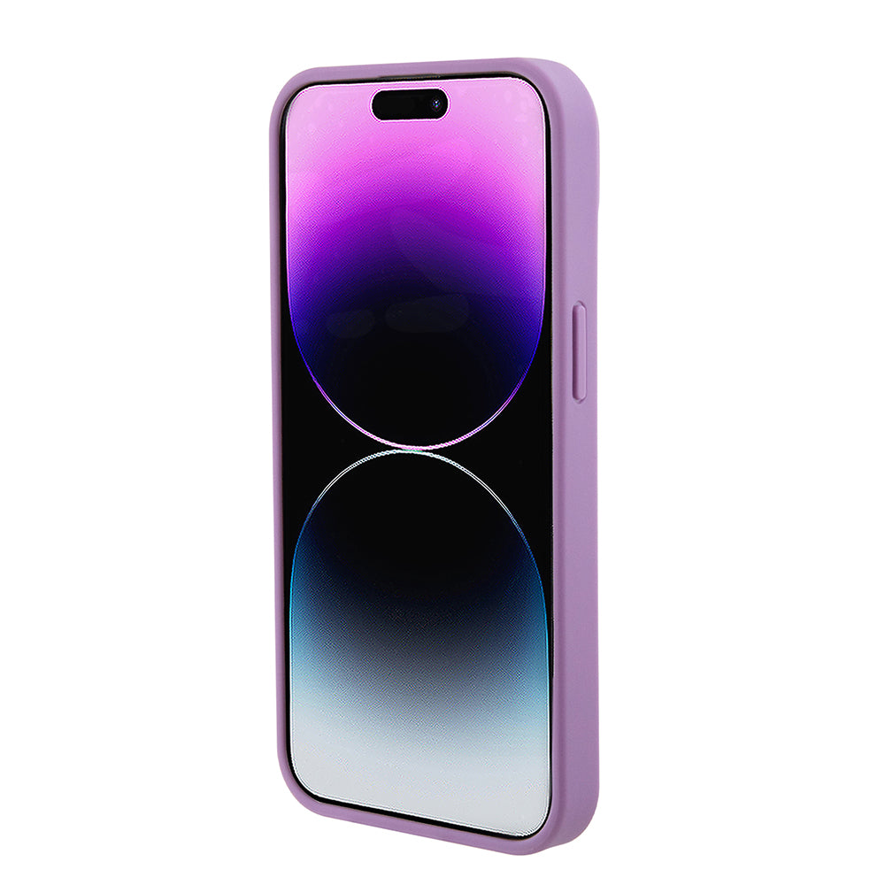 Futrola za Apple iPhone 15, Guess, 4G Stamped, Svetlo Ljubičasta