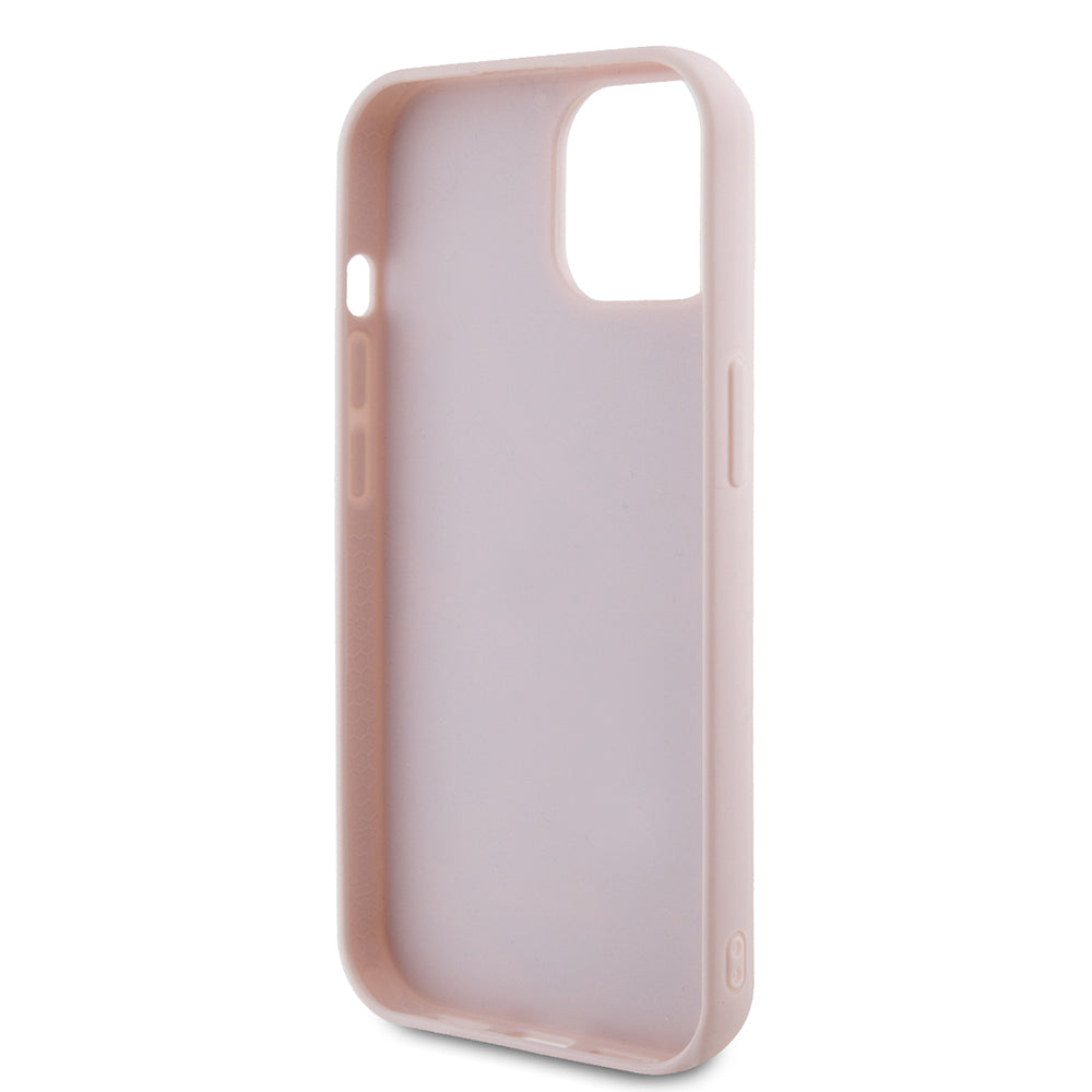 Futrola za Apple iPhone 15, Guess, Quilted Metal Logo, Roze