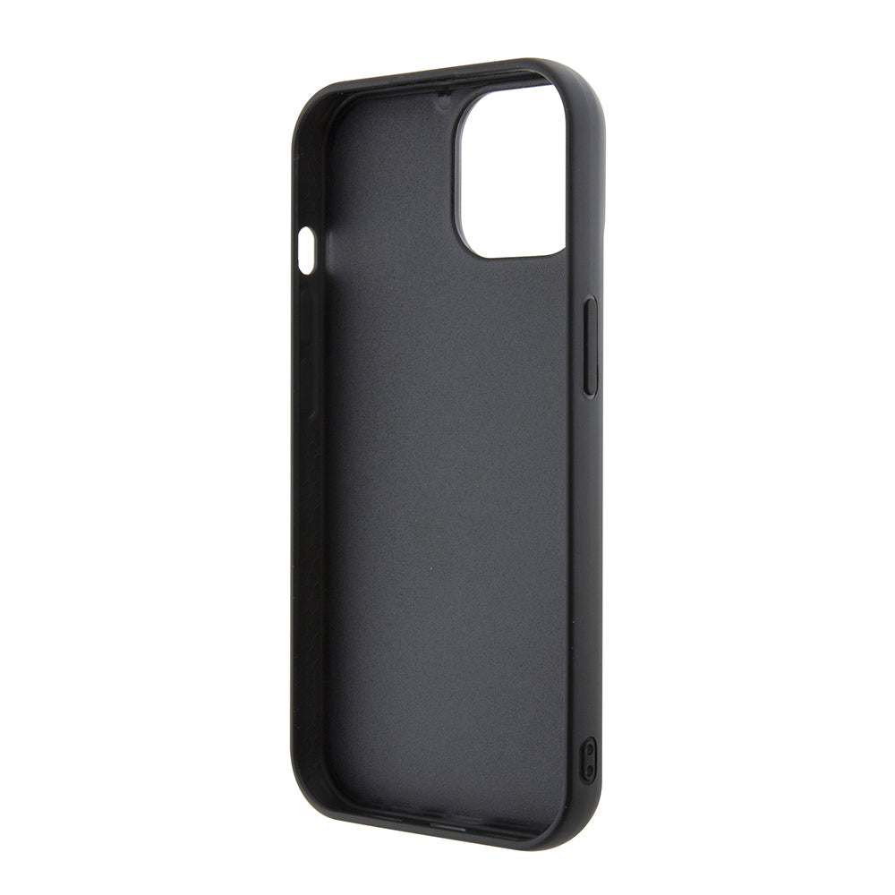Futrola za Apple iPhone 15, Karl Lagerfeld, 3D Rubber Multi Logo, Crna