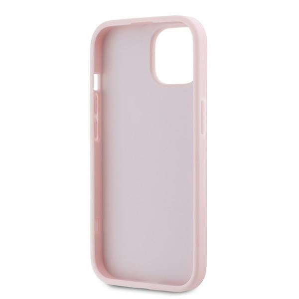 Futrola za Apple iPhone 15, Karl Lagerfeld, Diagonal Quilted Script, Roze