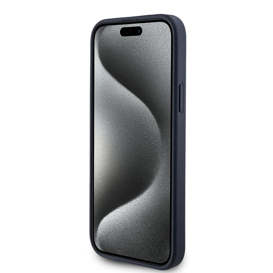 Futrola za Apple iPhone 15 Plus, Guess, 4G Triangle Logo, Plava