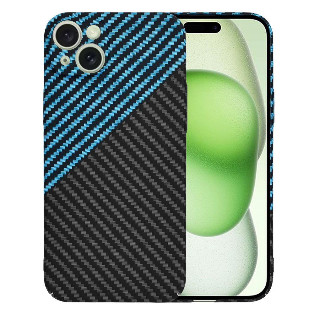 Futrola za Apple iPhone 15 Plus, Techsuit, Carbonite FiberShell, Crno Plava