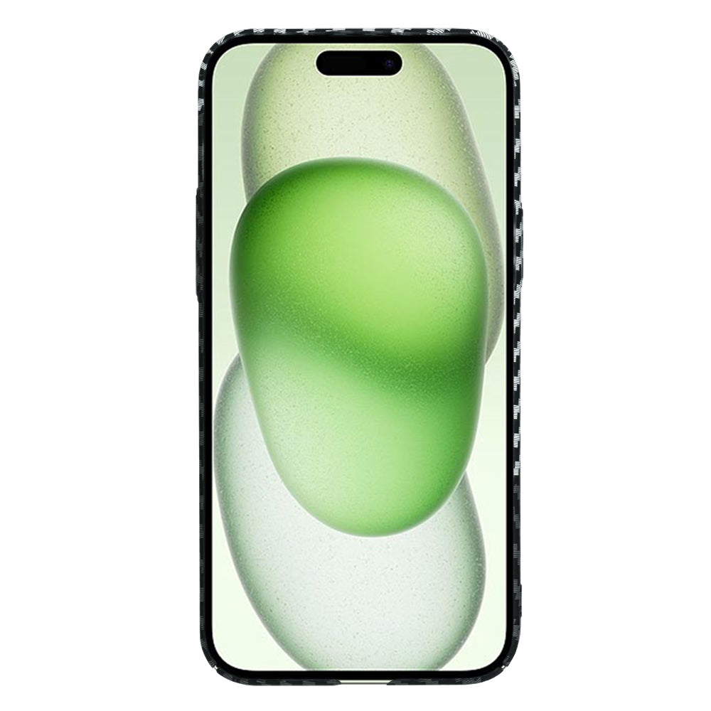 Futrola za Apple iPhone 15 Plus, Techsuit, Carbonite FiberShell, Crno Siva
