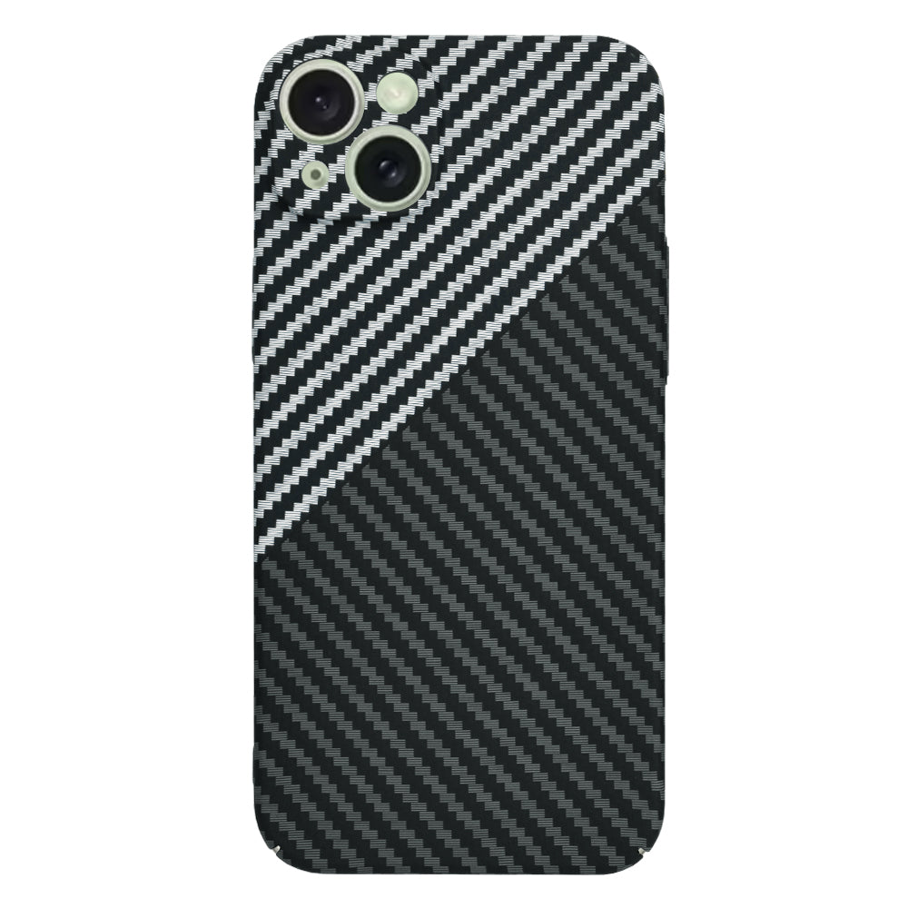 Futrola za Apple iPhone 15 Plus, Techsuit, Carbonite FiberShell, Crno Siva