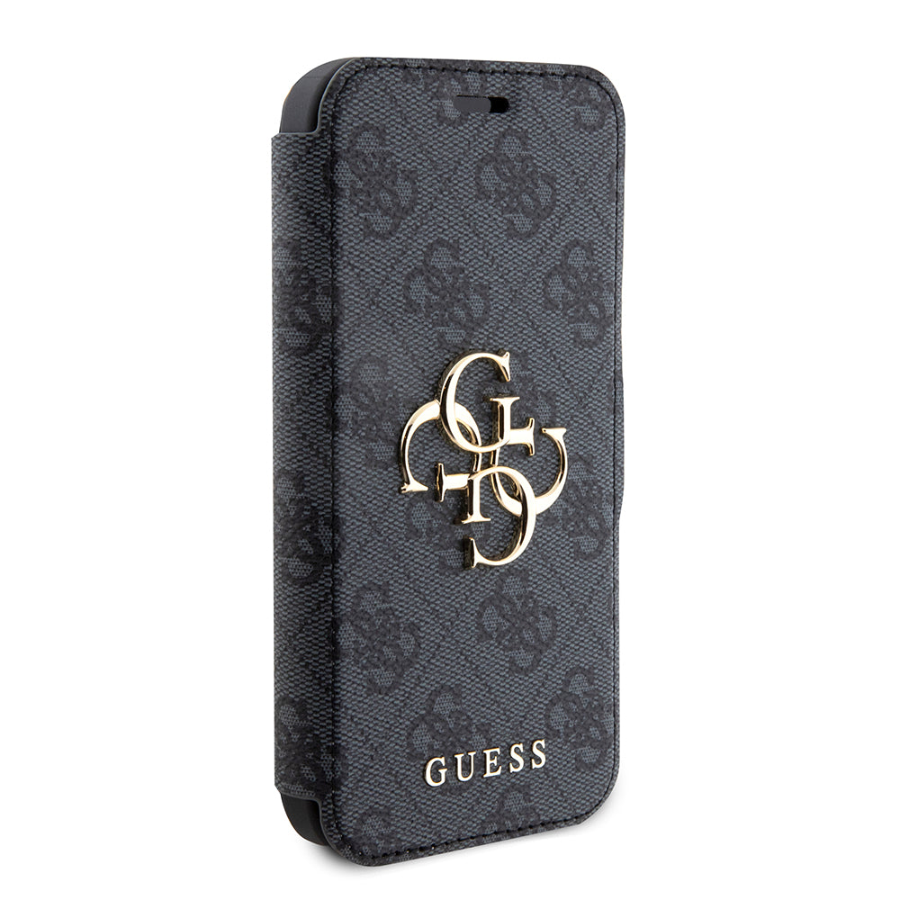 Futrola za Apple iPhone 15 Pro, Guess, 4G Book, Siva