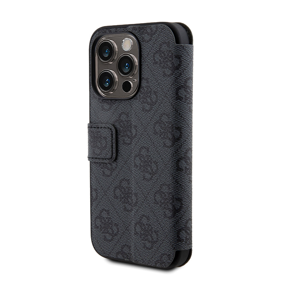 Futrola za Apple iPhone 15 Pro, Guess, 4G Book, Siva
