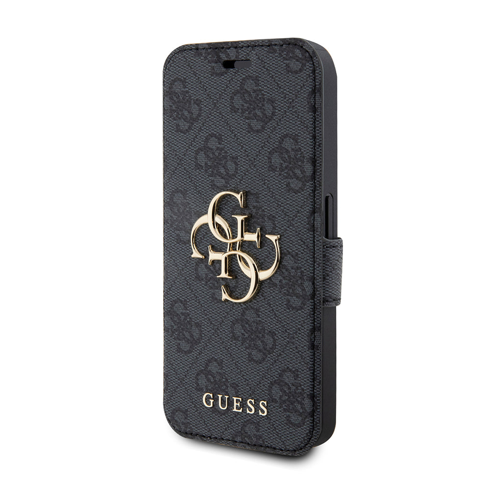 Futrola za Apple iPhone 15 Pro, Guess, 4G Book, Siva