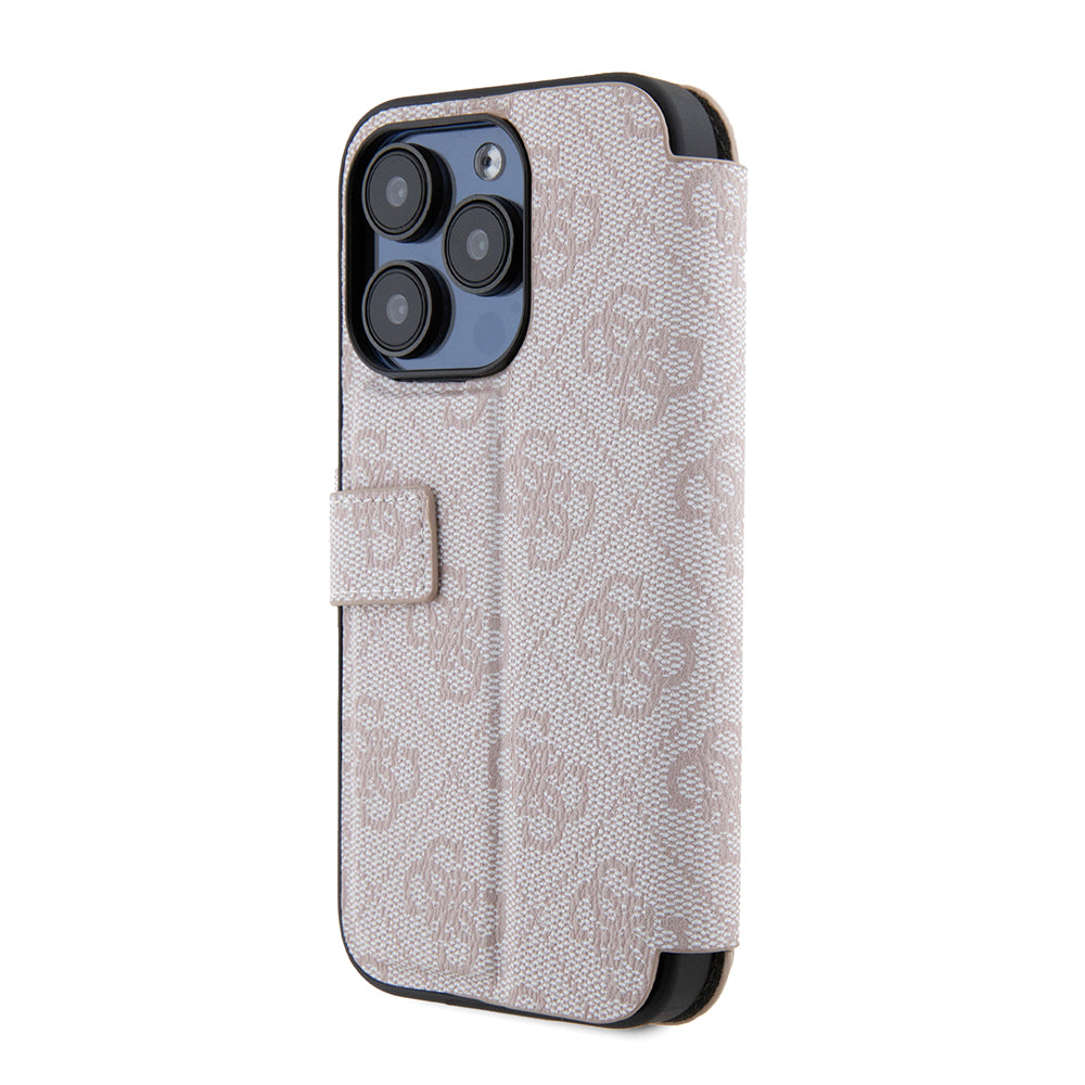 Futrola za Apple iPhone 15 Pro, Guess, 4G Book, Roze