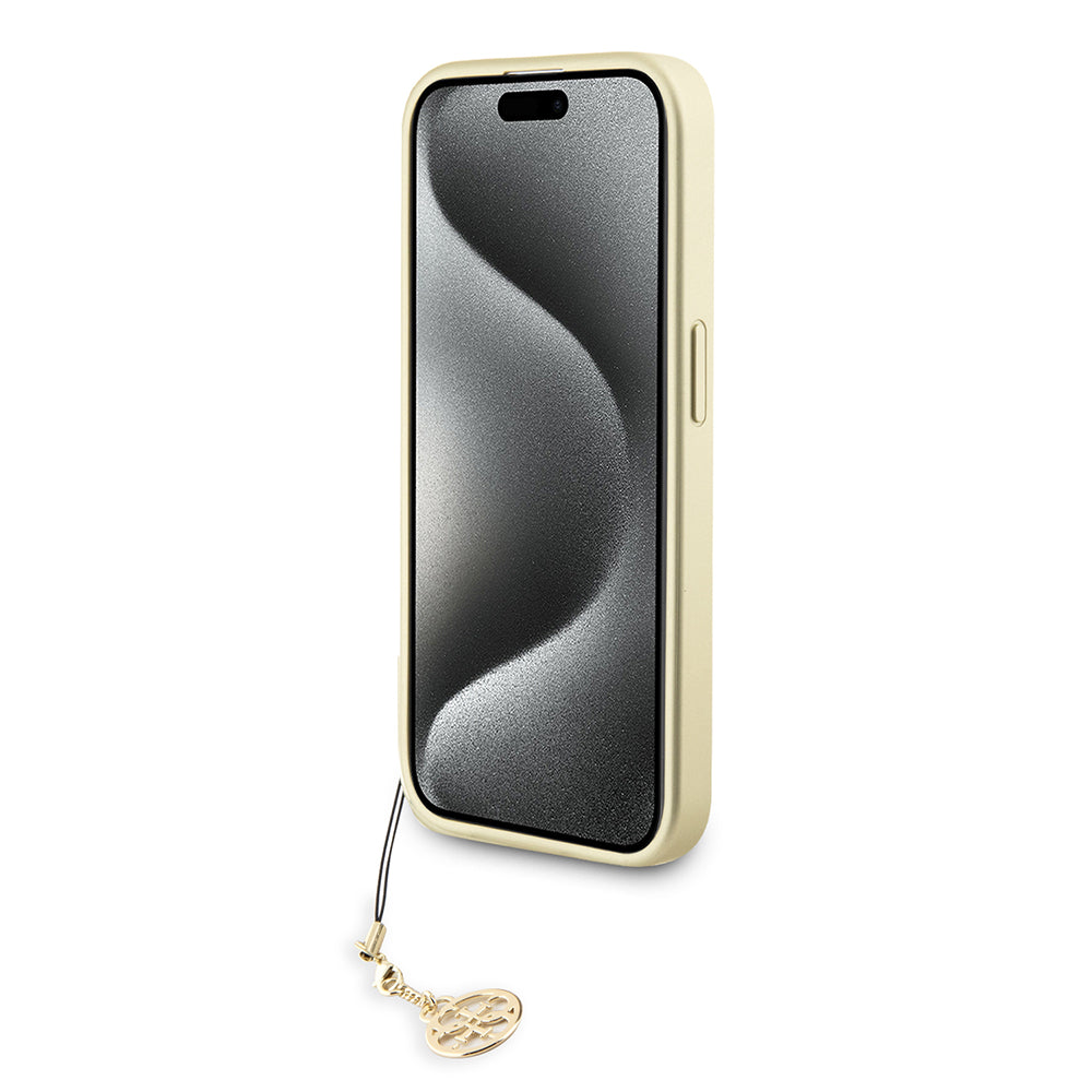 Futrola za Apple iPhone 15 Pro, Guess, 4G Charm, Siva