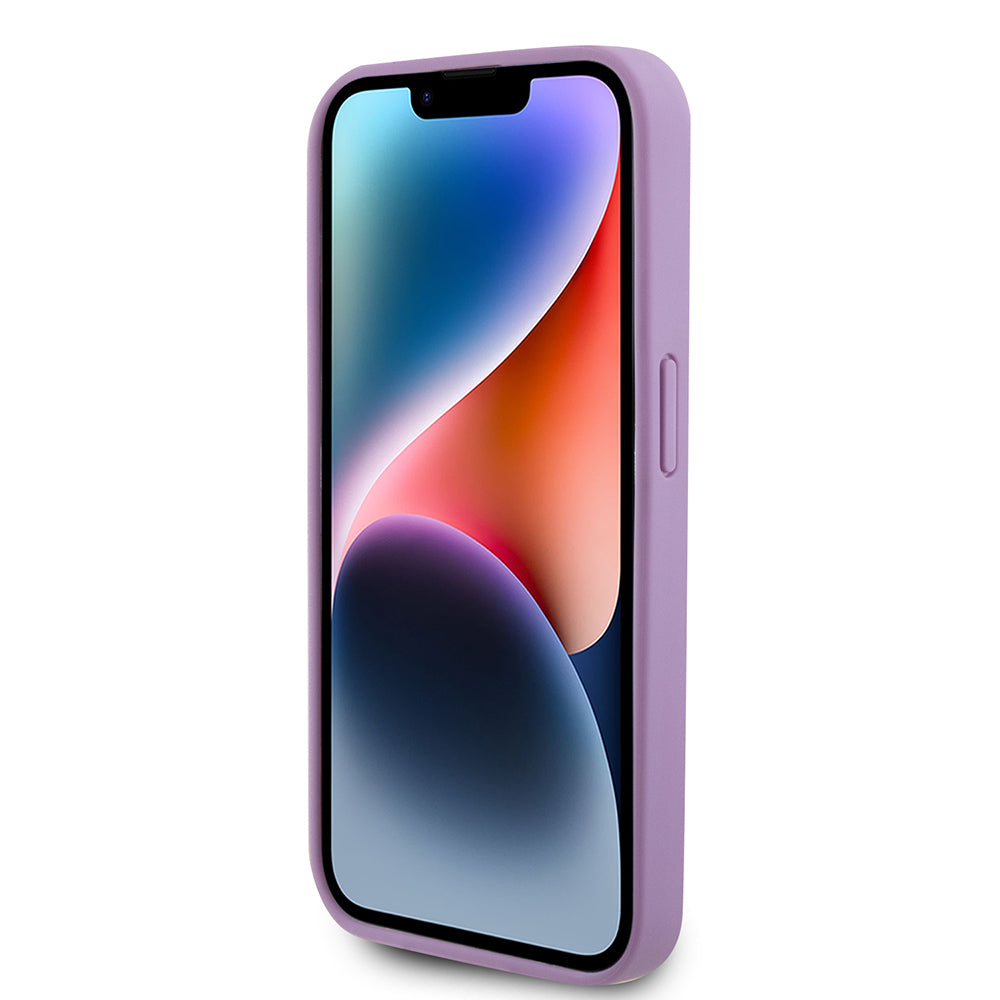 Futrola za Apple iPhone 15 Pro, Guess, 4G Stamped, Svetlo Ljubičasta