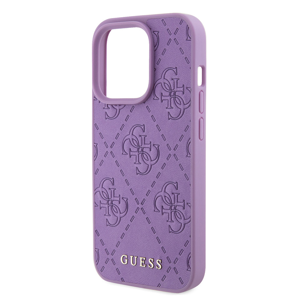 Futrola za Apple iPhone 15 Pro, Guess, 4G Stamped, Svetlo Ljubičasta