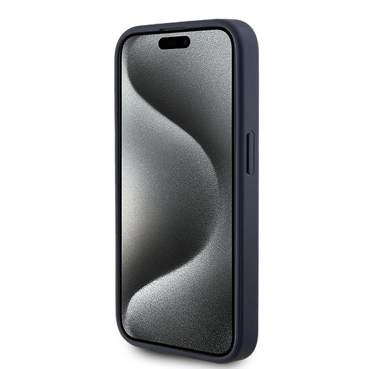 Futrola za Apple iPhone 15 Pro, Guess, 4G Triangle Logo, Plava
