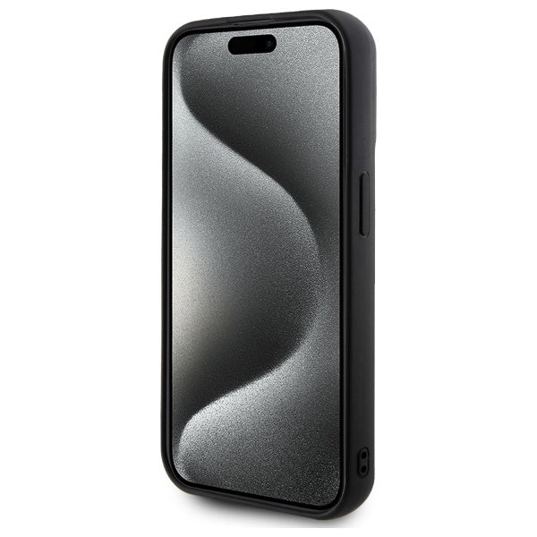 Futrola za Apple iPhone 15 Pro, Karl Lagerfeld, 3D Rubber Signature, Crna