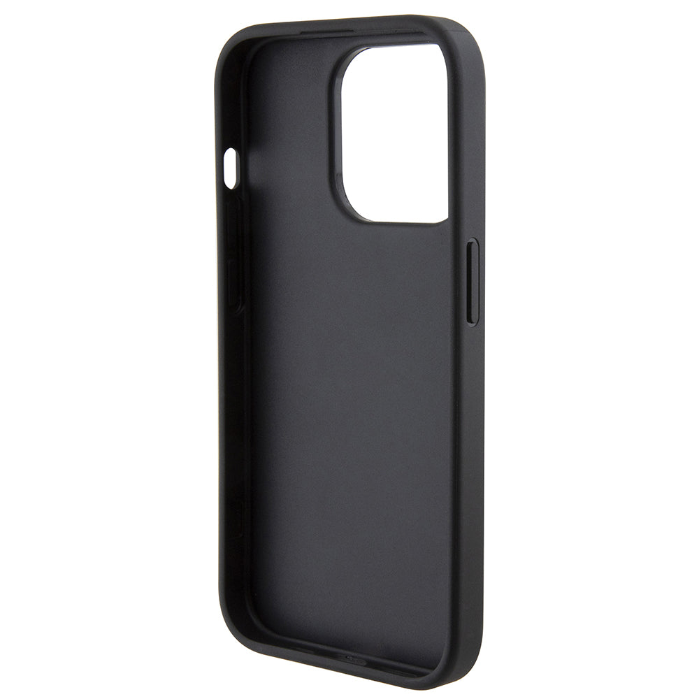 Futrola za Apple iPhone 15 Pro, Karl Lagerfeld, Diagonal Quilted K Pattern, Crna