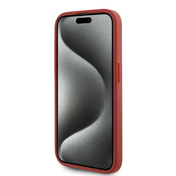 Futrola za Apple iPhone 15 Pro, Karl Lagerfeld, Diagonal Quilted Script, Rozi