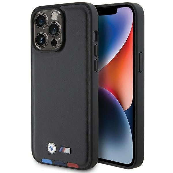 Futrola za Apple iPhone 15 Pro Max, BMW, Stamp Tricolor, Crna