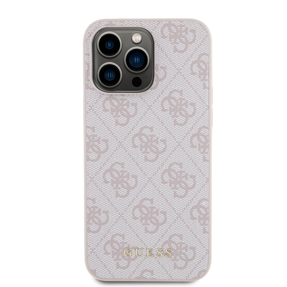 Futrola za Apple iPhone 15 Pro Max, Guess, 4G Metal Gold Logo, Roze