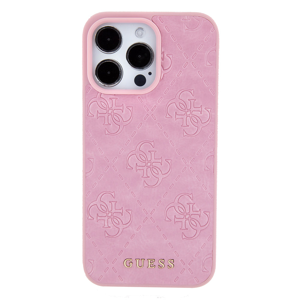 Futrola za Apple iPhone 15 Pro Max, Guess, 4G Stamped, Roze