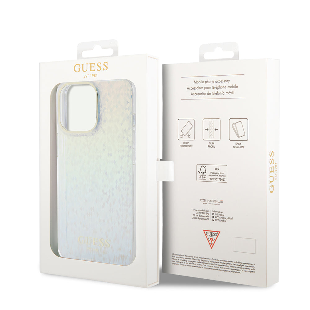 Futrola za Apple iPhone 15 Pro Max, Guess, IML Faceted Mirror Disco Iridescent, Višebojna