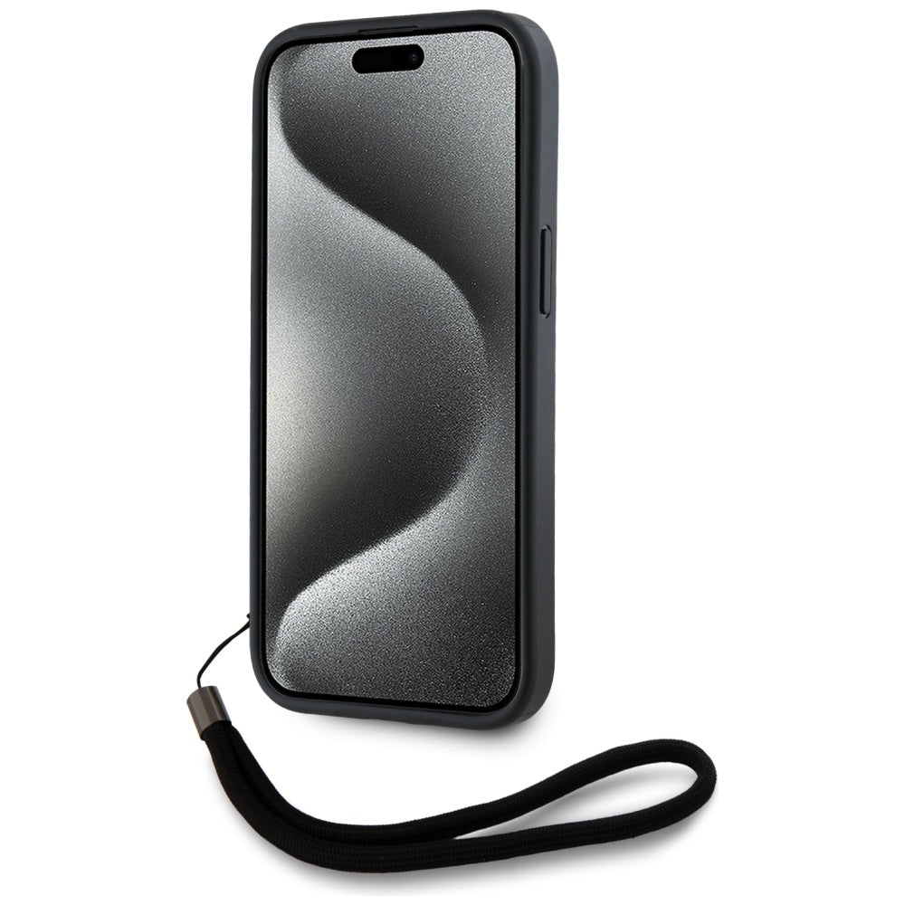 Futrola za Apple iPhone 15 Pro Max, Karl Lagerfeld, Saffiano Athleisure Stripes with Strap, Rosie