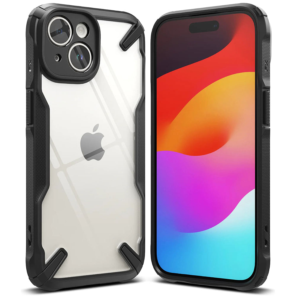 Futrola za Apple iPhone 15, Ringke, Fusion X, Crna