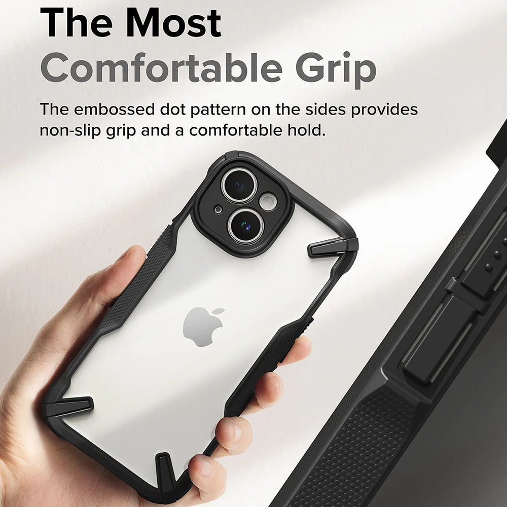 Futrola za Apple iPhone 15, Ringke, Fusion X, Crna