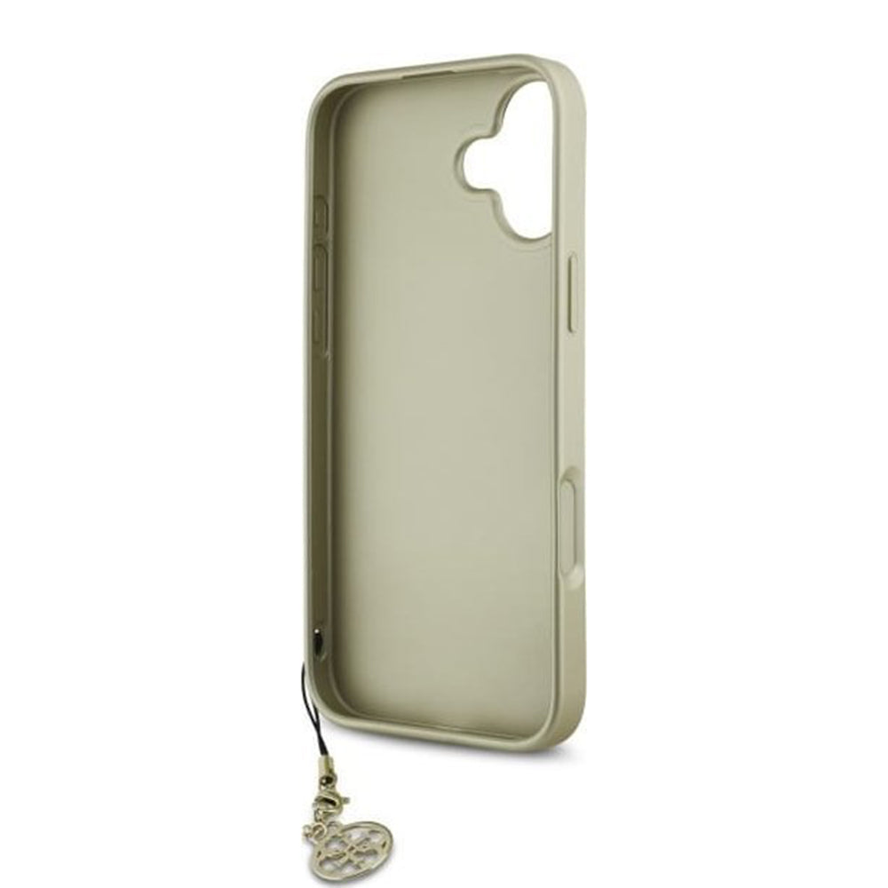 Futrola za Apple iPhone 16, Guess, 4G Charm, Braon