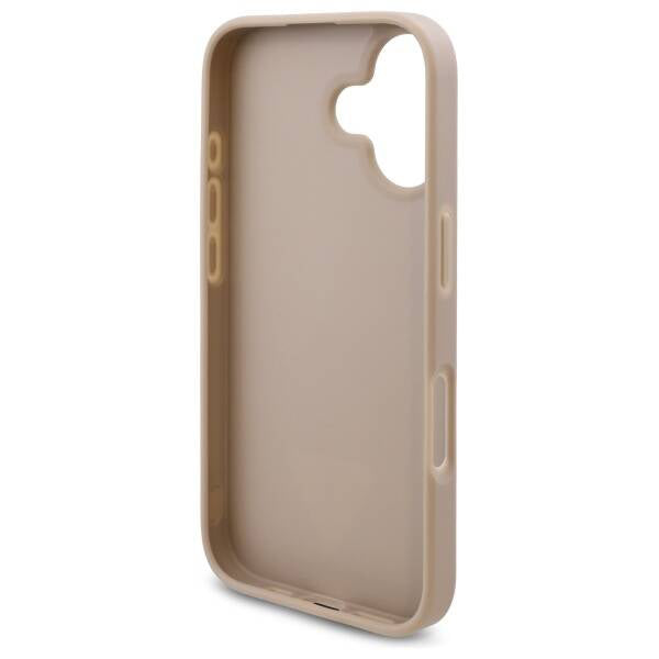 Futrola za Apple iPhone 16, Guess, 4G Triangle Logo, Bela