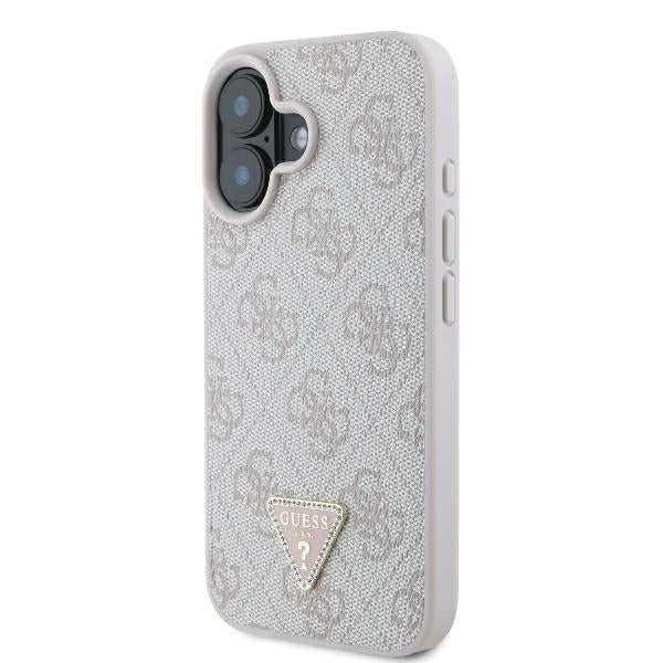Futrola za Apple iPhone 16, Guess, Crossbody 4G Triangle Strass, Plava