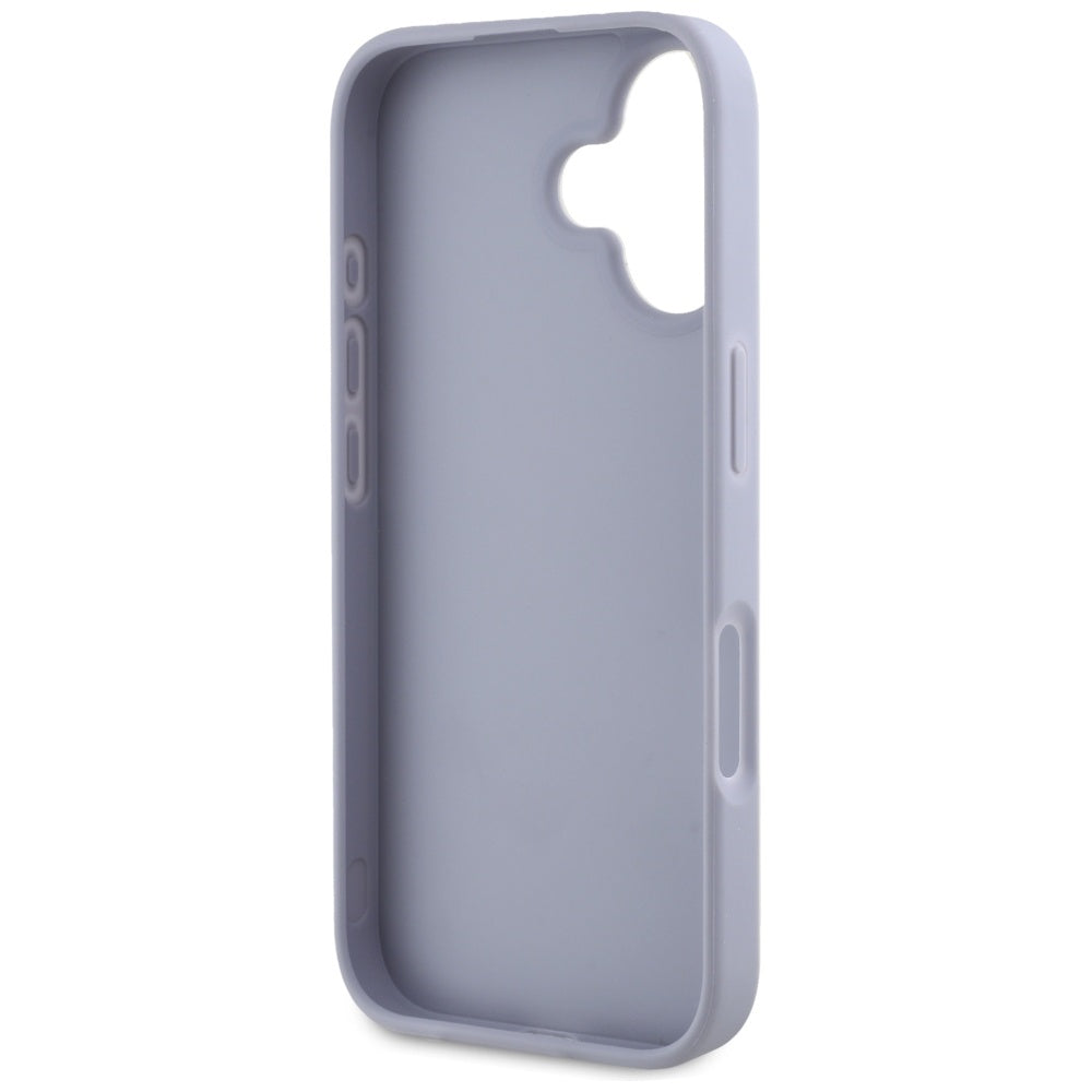 Futrola za Apple iPhone 16, Guess, Hot Stamp 4G Pattern Triangle Logo, Svetlo Ljubičasta