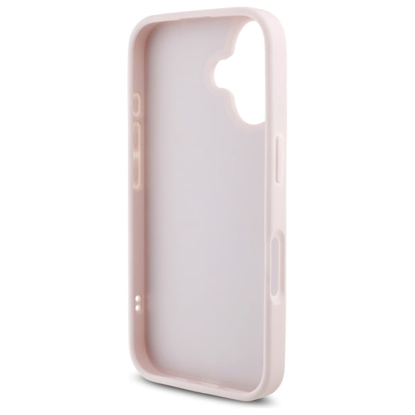 Futrola za Apple iPhone 16, Karl Lagerfeld, Diagonal Quilted Script, Roze