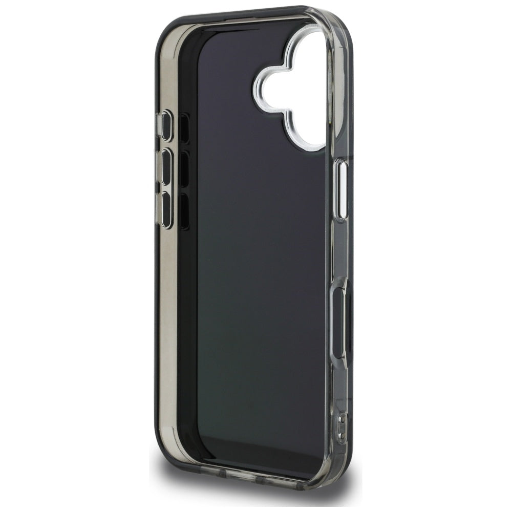 Futrola za Apple iPhone 16, Karl Lagerfeld, IML Aquarelle Logo Karl & Choupette, Crna