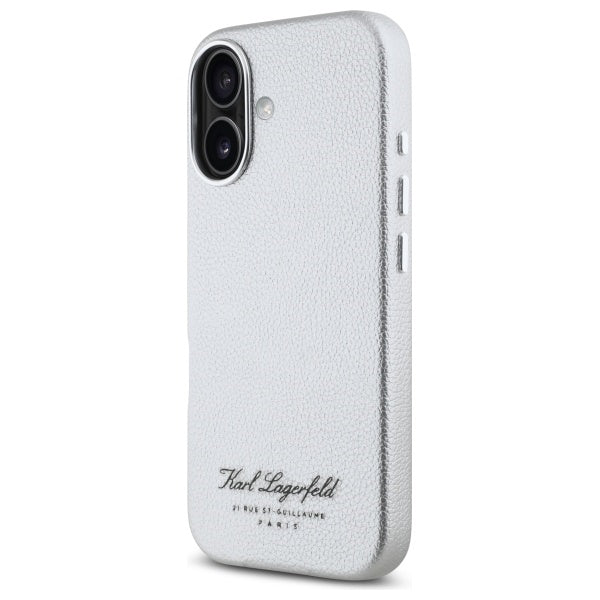 Futrola za Apple iPhone 16, Karl Lagerfeld, RSG, Siva