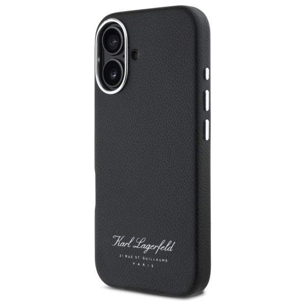 Futrola za Apple iPhone 16, Karl Lagerfeld, RSG, Crna