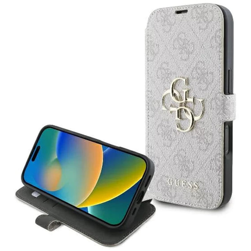 Futrola za Apple iPhone 16 Plus, Guess, 4G Book, Roze
