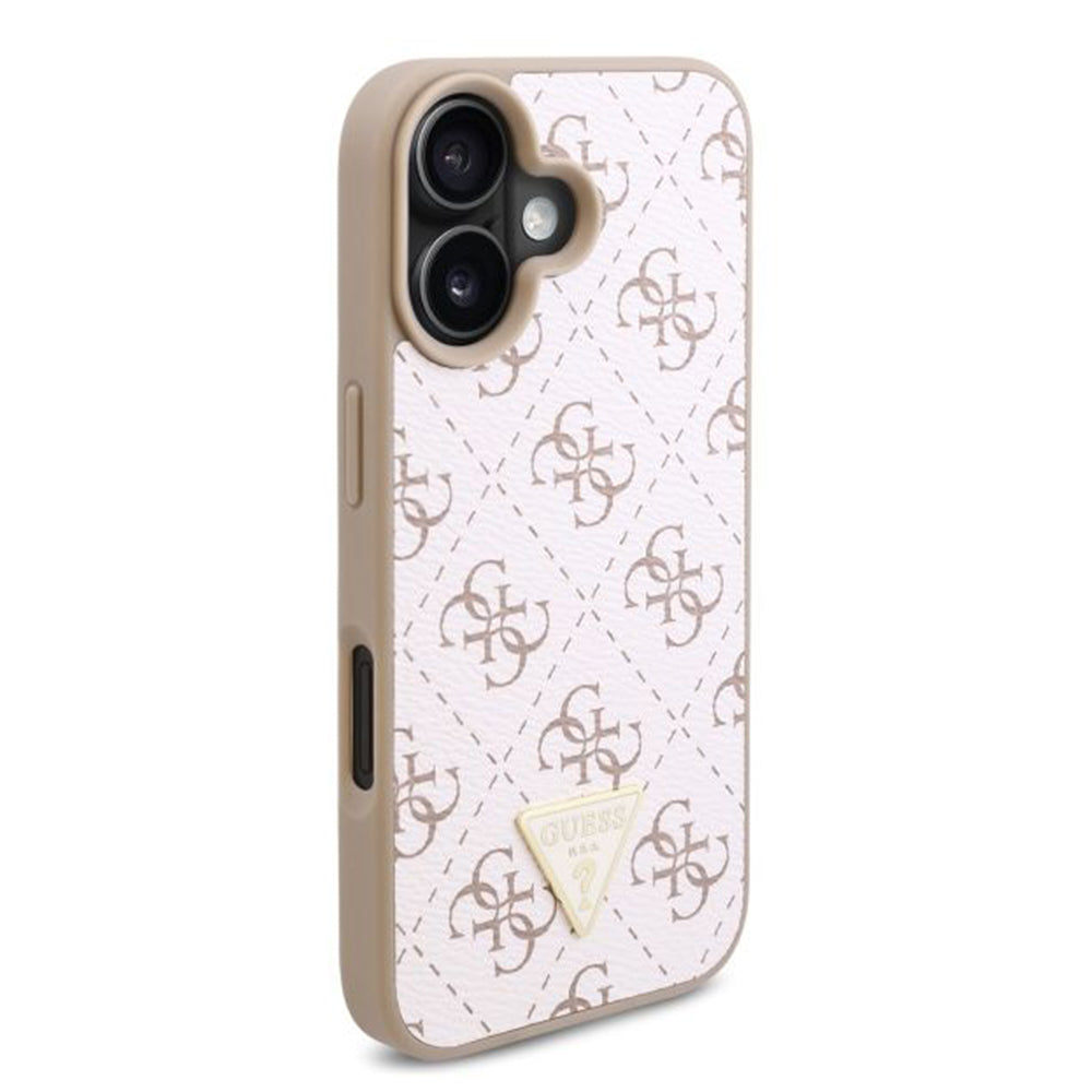 Futrola za Apple iPhone 16 Plus, Guess, 4G Triangle Logo, Bela