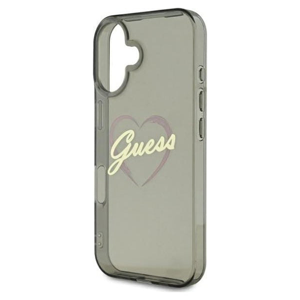 Futrola za Apple iPhone 16 Plus, Guess, IML Heart, Crna