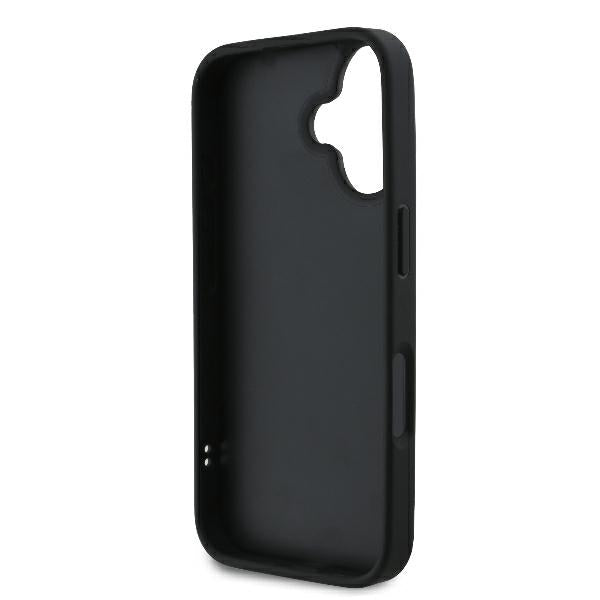 Futrola za Apple iPhone 16 Plus, Karl Lagerfeld, Diagonal Quilted Script, Crna