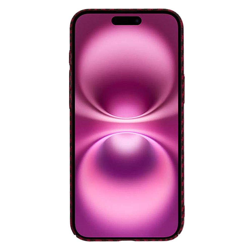 Futrola za Apple iPhone 16 Plus, Techsuit, Carbonite FiberShell, Crvena