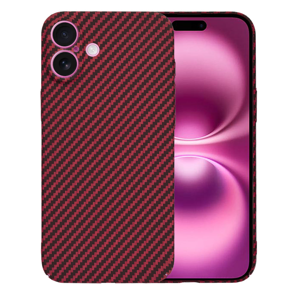 Futrola za Apple iPhone 16 Plus, Techsuit, Carbonite FiberShell, Crvena