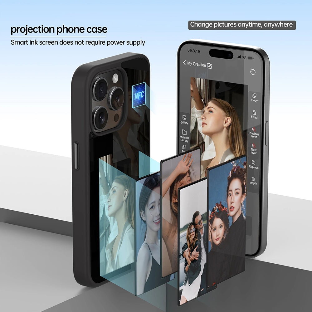 Futrola za Apple iPhone 16 Plus, Techsuit, SmartScreen NFC, Crna