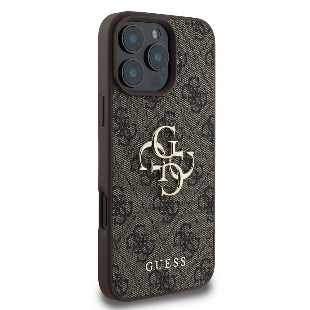Futrola za Apple iPhone 16 Pro, Guess, 4G Big Logo, Braon