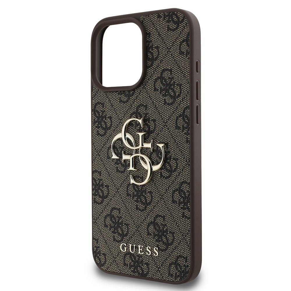 Futrola za Apple iPhone 16 Pro, Guess, 4G Big Logo, Braon
