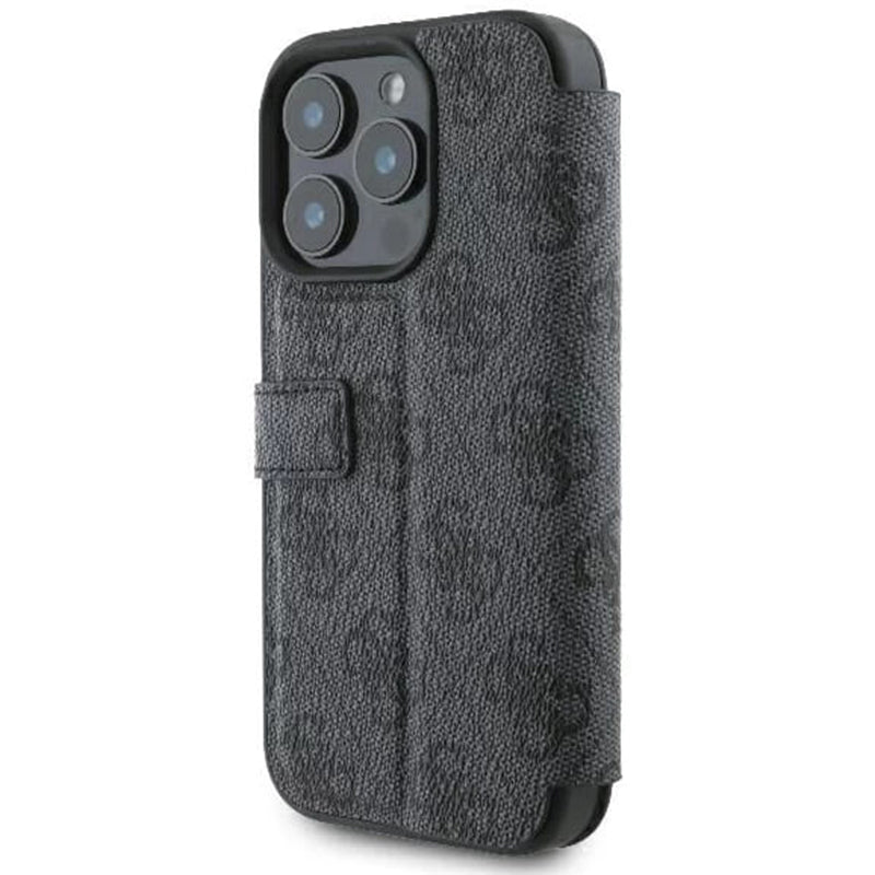 Futrola za Apple iPhone 16 Pro, Guess, 4G Book, Crna