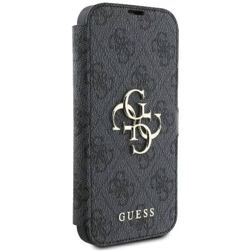 Futrola za Apple iPhone 16 Pro, Guess, 4G Book, Crna